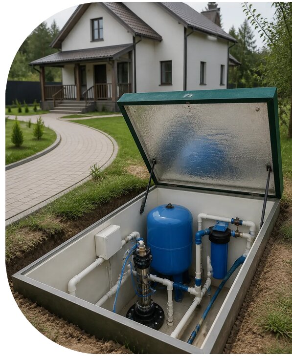 Автономное водоснабжение дома в Рузаевке от 155520 р. | АПаруса-Рзв